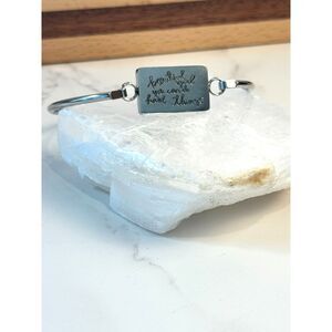 Inspirational Bangle  by Plunder
